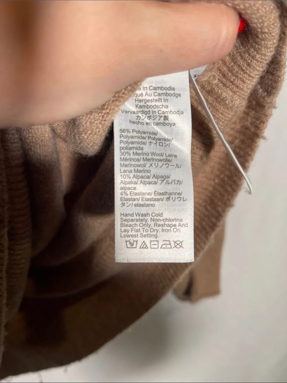 J. CREW WOMENS ROLLNECK SWEATER TAN BD613 SMALL